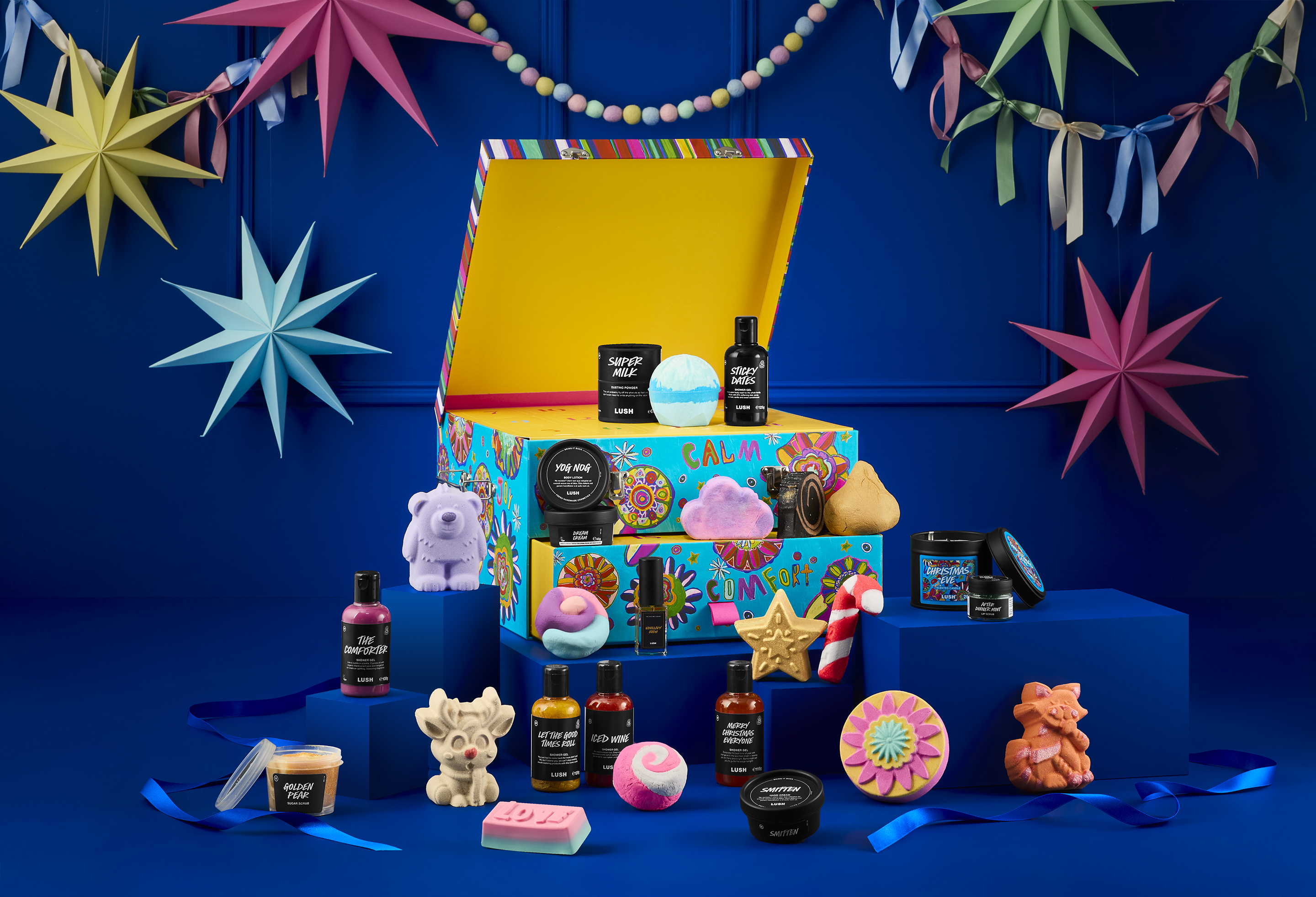 新品未使用品 即日発送 LUSH スキンケアセット ナチュラルコスメブランドLUSHより再利用可能なアドベントカレンダー3